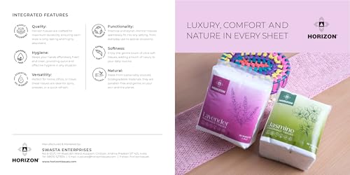 Image of Horizon Lavender Fragrance Tissue /Soft And Highly Absorbent /Natural and Ecofriendly Pack 3