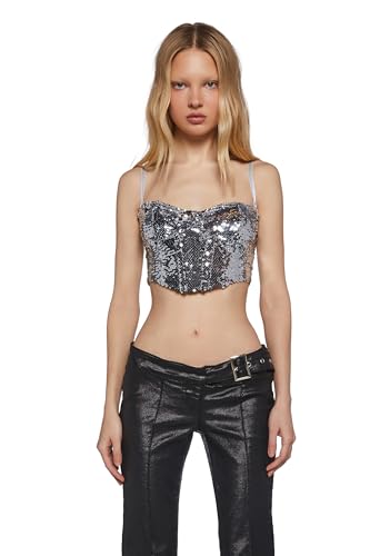 Amazon.com: Dolls Kill Mirror Ball Dancer Bustier Top by Club Exx