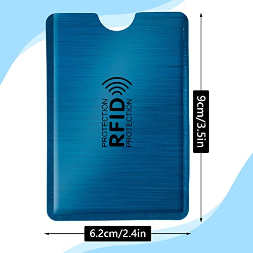 raynag 50 pack rfid blocking sleeves for credit card id card holders identity protection aluminum foil covers fits women walletpurse slot perfectly 5 colors bulk wholesale