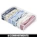 mDesign Juego de 3 organizadores de cajones – Separadores de cajones rectangulares...
