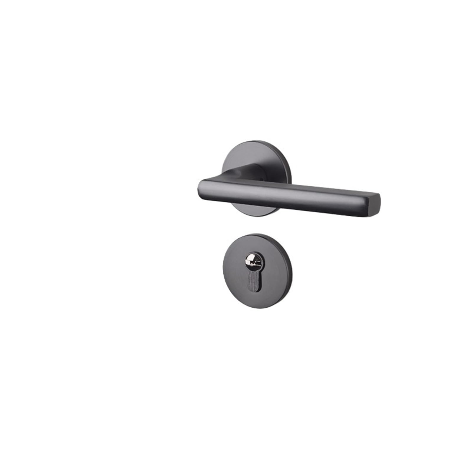 NYRXRYTCA Gray Door Lock Indoor Household Split Door Lock Simple Bedroom Door Handle Wooden Door Lock Magnetic Silent Room Door Lock(Type A Gray 35-50mm)