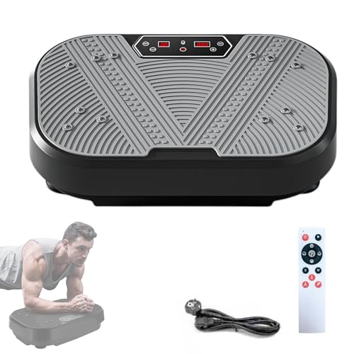 Plateforme vibrante musculaire de fitness avec 120 niveaux et 8 programmes pour la maison