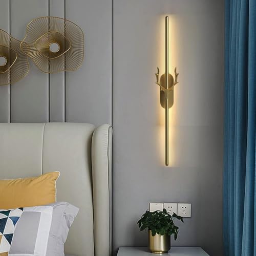 Image of Groeien Modern 3 Color LED Wall Sconce Regal Horn Wall Light for Bedroom Living Room Corridor Lighting Fixtures Wall Mount(Warm+Natural+Coolwhite)(Regal Horn)
