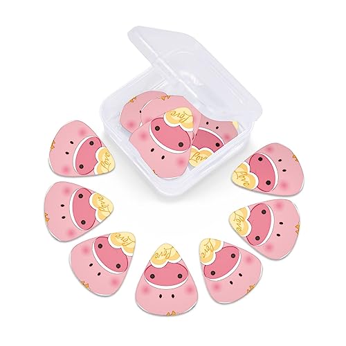 Lovely Pig Lot de 12 médiators tendance et durables pour guitare électrique, ukulélé - Les Beatles, Paul McCartney, John Lennon, RIngo Starr, George Harrison Lovely Pig Lot de 12 médiators tendance et durables pour guitare électrique, ukulélé – Image 7