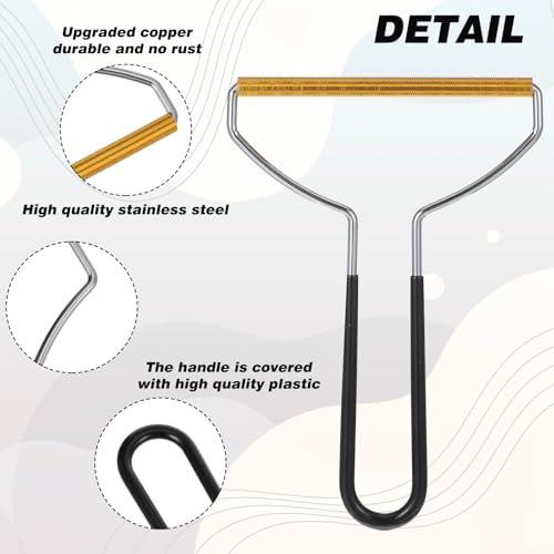 Image of Cat Hair Remover for Furniture, Portable Pet Hair Remover Tool, Uproot Cleaner Carpet Scraper for Dog Cat Pet Hairs, Rug Brush for Couch Clothes Pets Towers