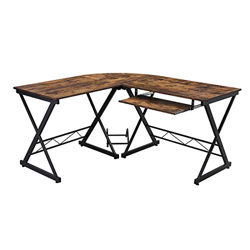 VASAGLE table d’Angle, Table d'Ordinateur, Grand, en Forme de L,