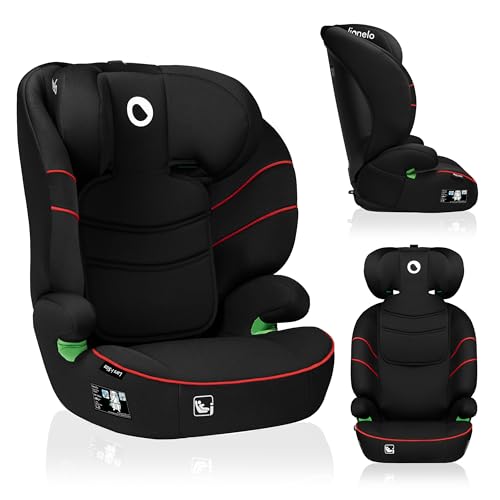 Lionelo Lars i-Size Seggiolino Auto con l'ultima Norma i-Size R129 per bambini (100-150cm/4-12 anni) Protezioni laterali, Poggiatesta regolabile, Leggero e facile installare, Opzione Solo rialzo auto