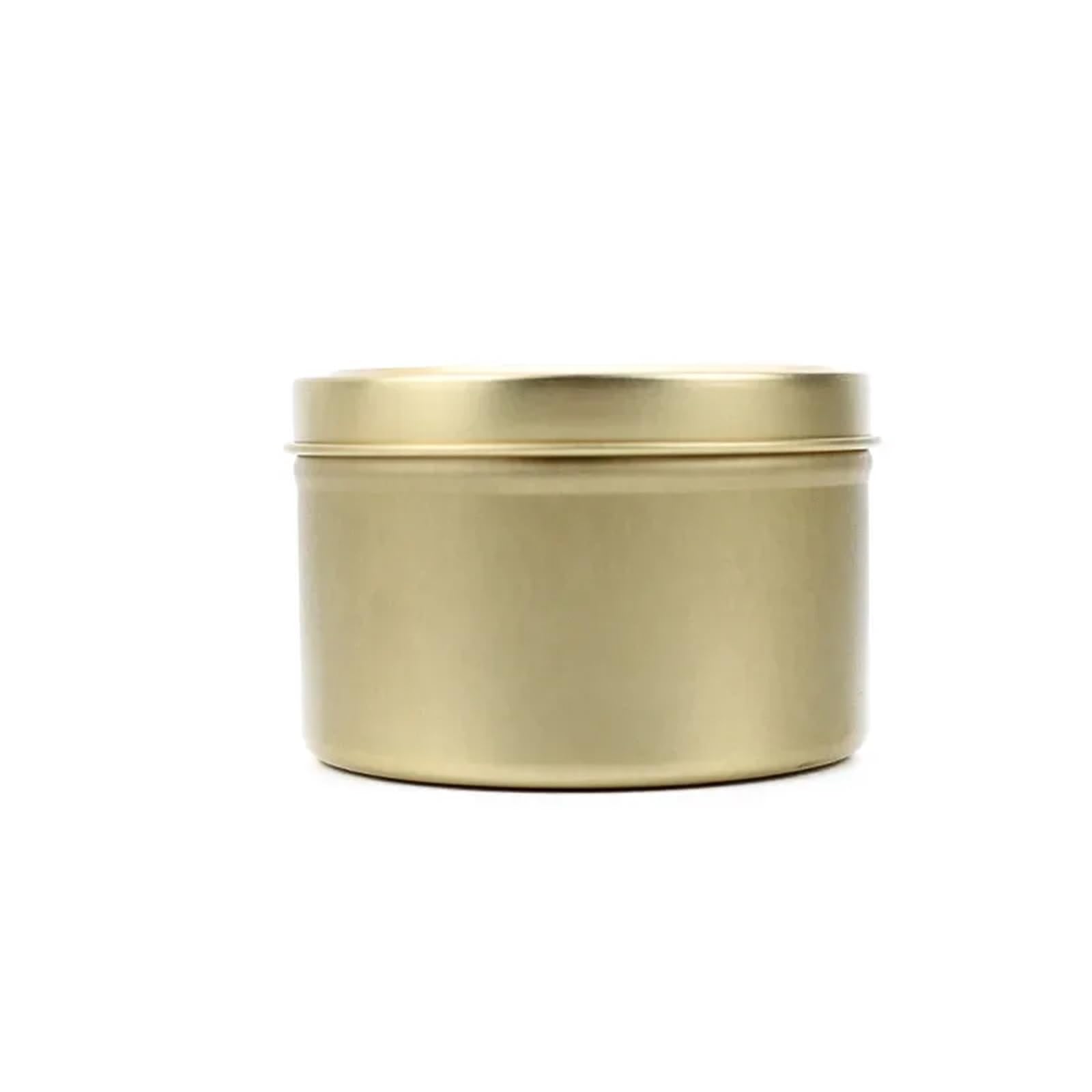 Xinglongs Candle Tin 24PCS 4oz Candle Tins for DIY Candle Making Metal Round Candle Containers Party Favors for Wedding Storage Box(Gold,4oz)