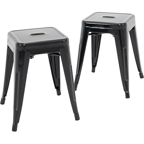 Brage Living 18 Inch Metal Stools Cover