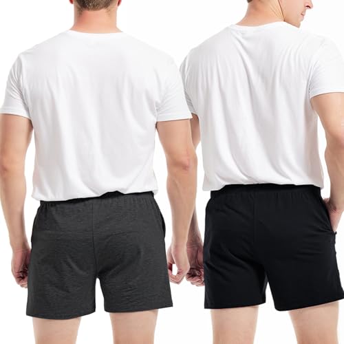 Image of AIMPACT Men's 4 inch Inseam Sleep & Lounge Pajama Shorts with Pockets