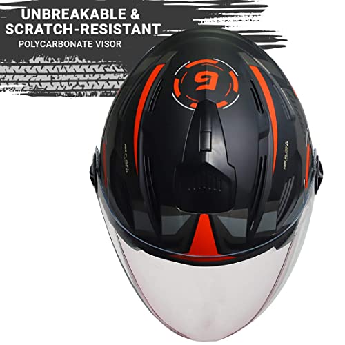 Image of Steelbird SBA-6 7Wings Gravity Open Face ISI Certified ABS Helmet