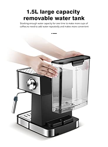 RXF Kaffeemaschine Vollautomat,Mahl Und Brühautomatik Kaffeemaschine Eingebaute Burr Kaffeemühle Mit Milchaufschäumer… – Bild 5