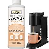 HARRIS Coffee Machine Descaler Descaling Solution - 32 Fl. Oz. (8 Uses) Compatible with Keurig,Nespresso,Breville,Delonghi, Jura Ninja - Espresso Coffee Maker Cleaner, Limescale Remover