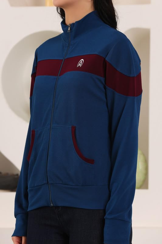 Image of Jhoomantroo Women's Atheletic Gym Running Sports TrackJacket | Regular Casual Fit | TrackJacket for Girls & Women