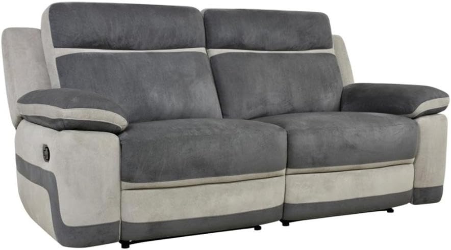 lateral view of the TALCA sofa with the recliner mechanism closed.