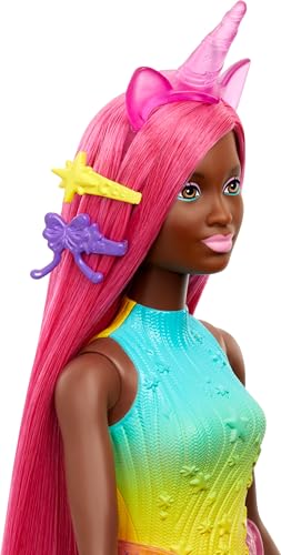 Muñeca Barbie Unicornio con Cabello Largo de 7 Pulgadas miniatura 5