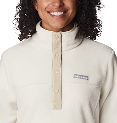 Image of Columbia Womens Benton Springs Half Snap II Pull Over Fleece Jacket, Dark Stone /Canoe /Vintage Blue, 3X