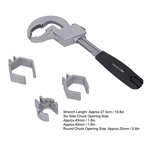 Multifunctional Adjustable Bathroom Wrench for Faucet Valve Repair & Shower Head Disassembly, Plumbing Spanner Tool for Pipe Connection - Image 4