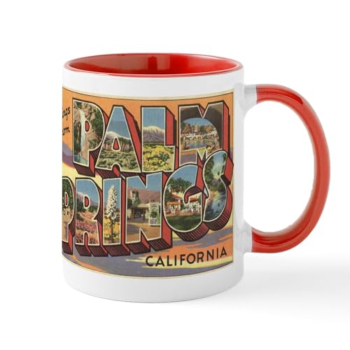 CafePress Palm Springs Greetings Mug 11 oz Ceramic