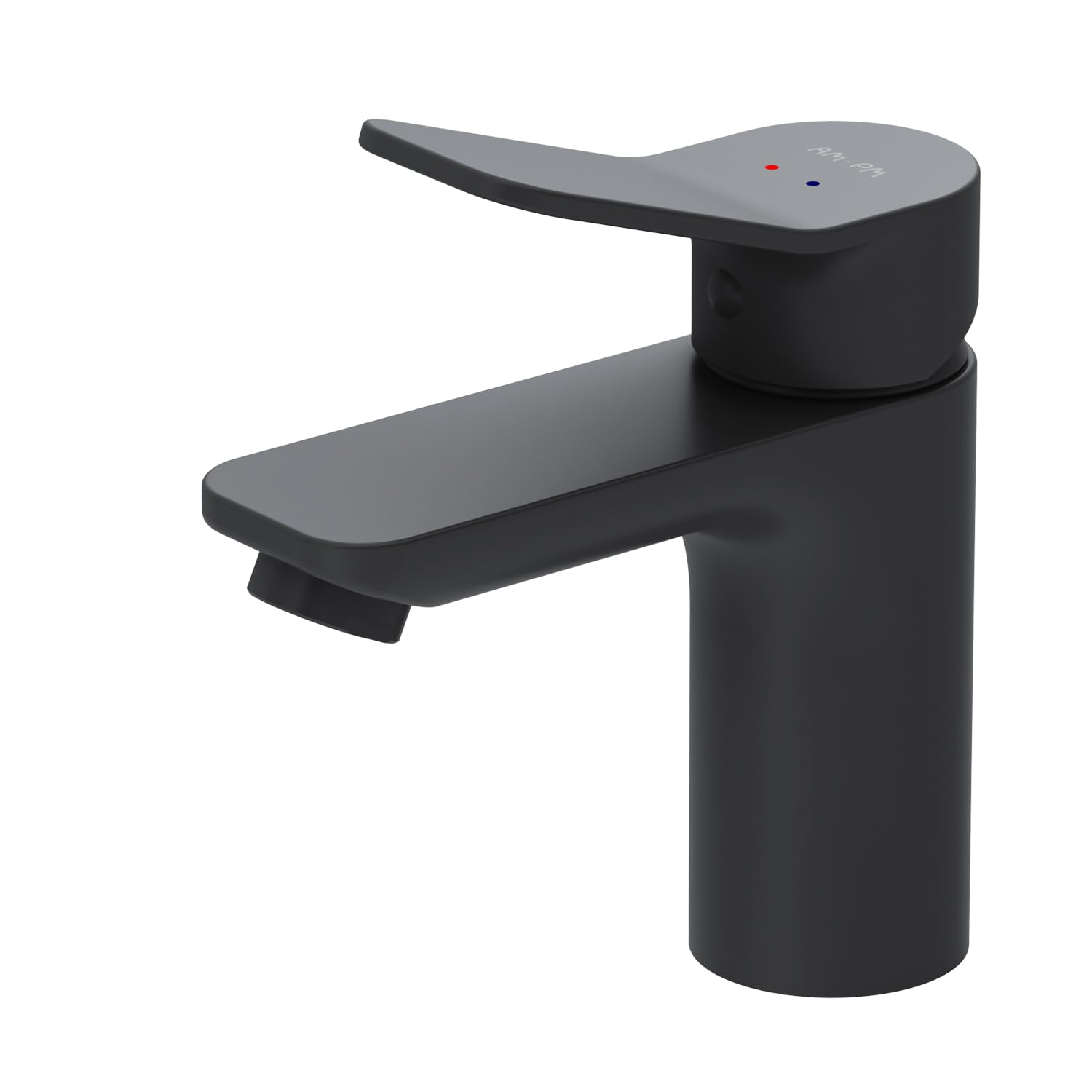 Mitigeur lavabo noir AM.PM X-Joy : finies les traces grâce au revêtement facile à nettoyer