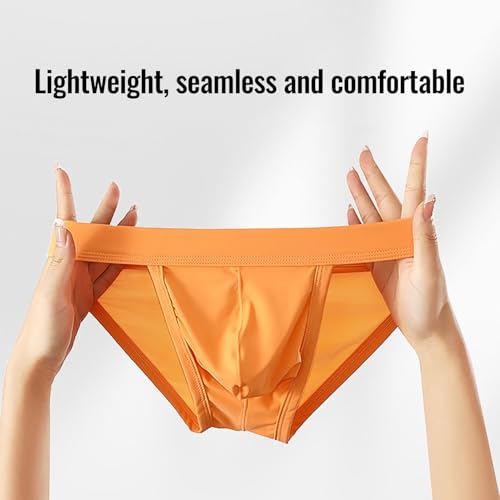 ONEFIT Men's Ice Silk Breathable Briefs U-Shaped Pouch Quick-Dry High Elastic Waist Underwear2