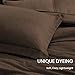 Monbix King Size Comforter Set, Chocolate Brown King Bedding Set Reversible, King Comforter Set 7 Pieces, Cationic Dyeing Bed in a Bag with Comforter, Sheets, Pillowcases & Shams