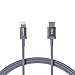 Produktbild Amazon Basics - USB-C-auf-Lightning-Kabel, geflochtenes Nylon, MFi-zertifiziertes Ladekabel für iPhone 12/12 Pro/12 Pro max/11/11 Pro/11 Pro Max/X/XS/XR/XS Max/8/8 Plus, Dunkelgrau, 1,8 m