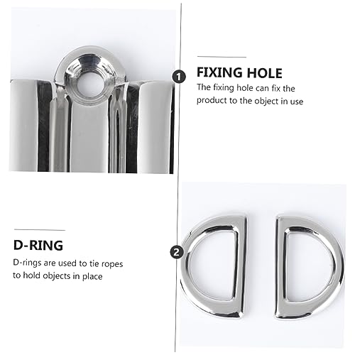 Anillo en D resistente de acero inoxidable con soporte de carga marina 6