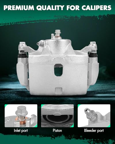 Image of SCITOO 19B2663 Front Left Disc Brake Caliper Assembly w /Bracket For Honda For CR-V 2002-2004,For Honda For Element 2003-2011