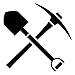 - Black - Crossed Shovel and Pick Axe 4