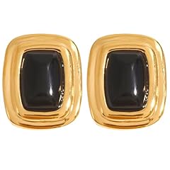 #AB1 Black Gold Dangle Earrings for Women