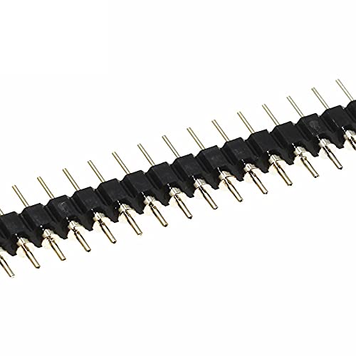 10pcs 2.54mm Connector Round Hole Row Needles 140 Round The Needle Male Head 1x40P Gold Plated Single Row