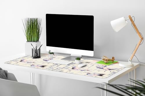 Couverture de bureau imperméable et lavable avec des bords arrondis de sécurité