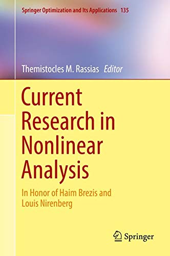 Buy Current Research in Nonlinear Analysis — BookShops.in