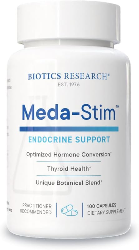 Evorina Biotics Research Meda Stim Support Endocrine Function, Nutritional Support for the Thyroid Gland, Healthy T3, T4, Thyroxine Levels, Metabolic Health, Contains Iodine, Selenium, Magnesium, 100 Capsules | High Strength Herbal Supplement | Clean Label Ayurvedic Wellness-image-34