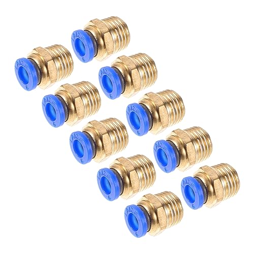 Holibanna 10Pezzi Raccordi per Tubo Aria Connettori Dritti per Applicazioni Industriali Raccordi Crimpare per Progetti Meccanici e Irrigazione