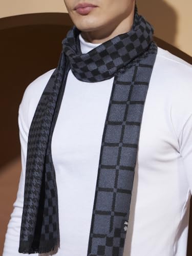 Image of Ravaiyaa - Attitude is everything Men's Reversible Stripe Pattern Winter Wool Scarf, Muffler 72 inchx12 inch Inch