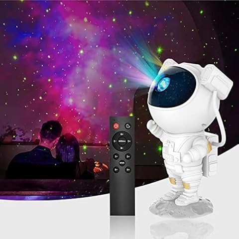 SZPACMATE Astronaut Galaxy Star Projector Starry Night Light, Astronaut Light Projector with Nebula,Timer and Remote Control, Bedroom and Ceiling Projector, Best Gifts for Children and Adults Cover