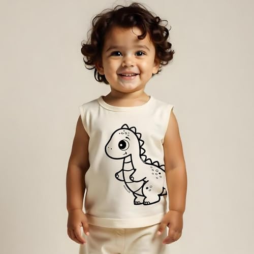 Image of minicult kids Kids Cotton Shorts and Matching Tshirt Coord clothing set with Cute Prints Clothing Set (200gsm Cotton Fabric)