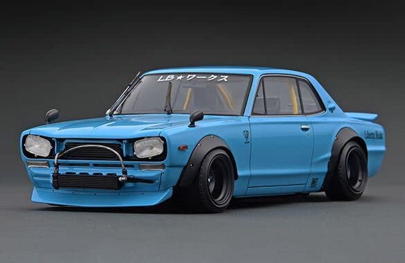 イグニッションモデル リバティーウォーク ハコスカ 1/43 IG0718 1/43 LB-WORKS Hakosuka 2Door Black | LINE UP | [公式