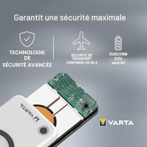 Varta 57908 101 111 banque d'alimentation électrique Lithium Polymère LiPo 15000 mAh Recharge sans fil Neuf - vue 7