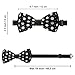 WUXEKZO Boys Daisy Flower Floral Polka Dot Pre-Tied Bow Tie for Party, Business, Prom, Fashion Butterfly Bow Ties