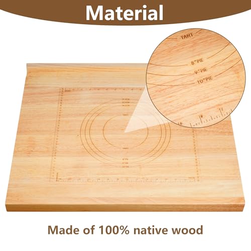 Tabla de amasar de madera reversible 24 x 20 pulg miniatura 4