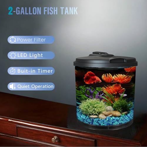 Koller Products 2-Gallon Fish Tank