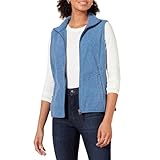 Amazon Essentials Women's Classic-Fit Sleeveless Polar Soft Fleece Vest (Available in Plus Size), Blue Heather, 1X