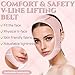 ROWMATE V Line Lifting Mask Chin Strap for Sleeping, V Line Lifting Mask for Women,Jaw Exerciser，Medium,LightPink