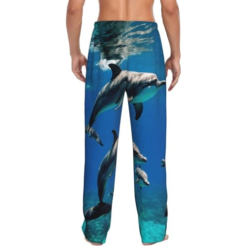 Pantalon de pyjama dauphin pour homme en tissu doux