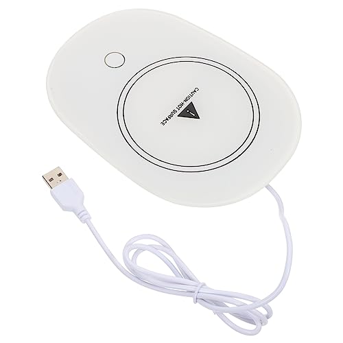 STOBAZA Multi Function Heating Coaster Thermostatic Desktop Cup Warmer for Tea Auto Shut Off Elegant Design for Office Use