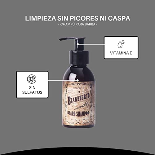 Beardburys Beard Care Kit - Complete Grooming Set: Beard Shampoo, Conditioner, Oil and Wax, Natural Ingredients, All Beard Types, Gift Set for Men - Image 2