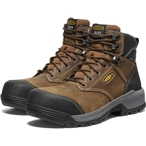 KEEN Utility Men's Evanston 6" Composite Toe Waterproof Leather Durable Construction Work Boots4